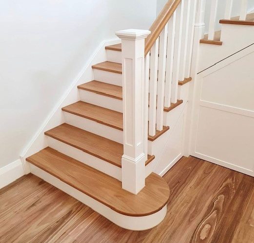 Traditional Timber Staircase - Bullnose Stair Treads - The Stair Factory
