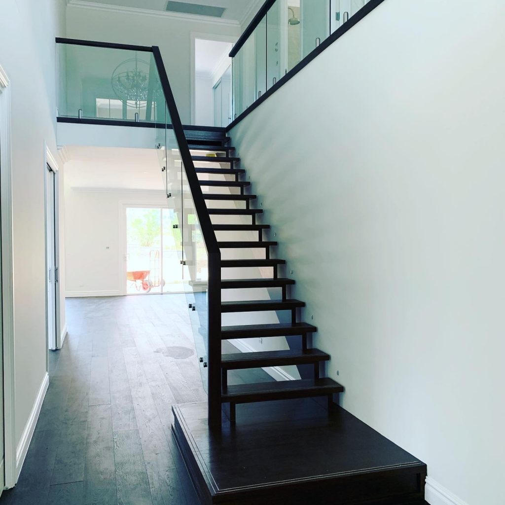 Open Tread Timber Staircase Installation Timber Stair Services